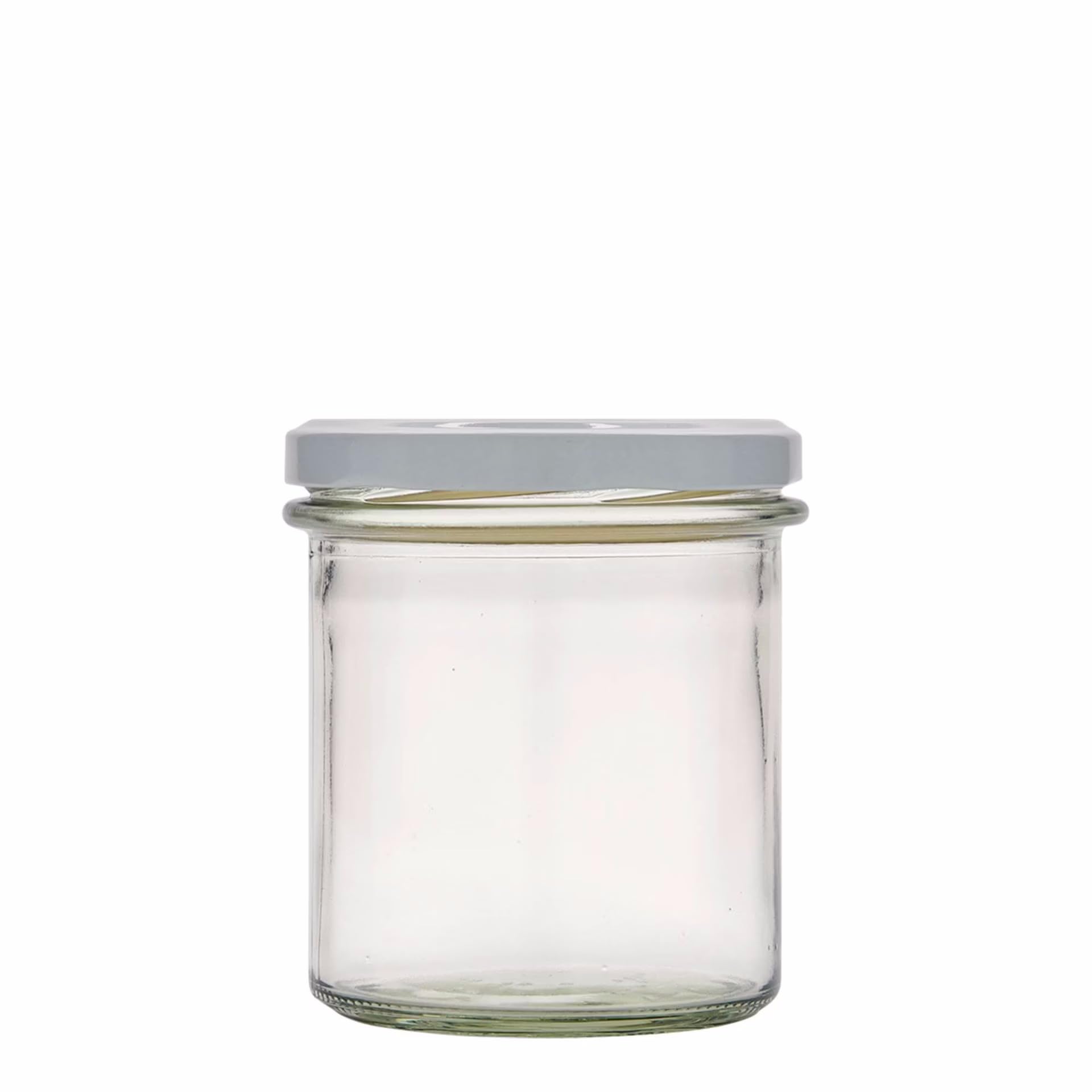 84 Sturzgläser 350 ml Marmeladenglas Einmachglas Einweckglas TO 82 mit weißem Deckel, ideal für Marmelade, Konfitüre, Gelee, Suppe oder Meal Prep, backofenfest | Made in Germany