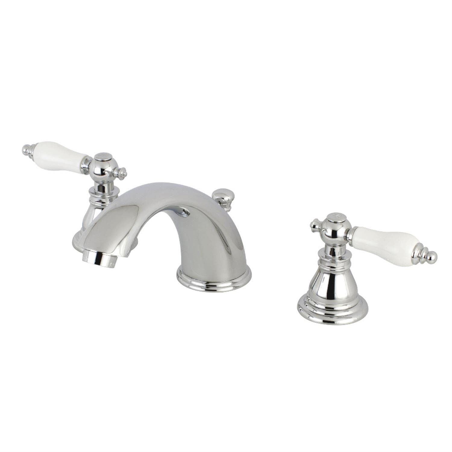 Kingston Brass KB961APL American Patriot 20 cm Geniş Lavabo Bataryası Perakende Pop-Up, Cilalı Krom, 13,9 cm Ağız Erişimi