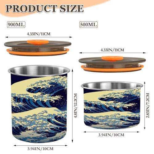 Envase de Café Hermético de Acero Inoxidable 30oz miniatura 2