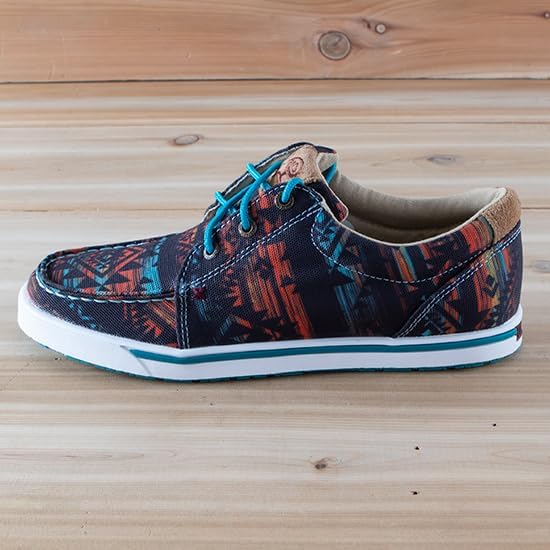 Twisted X Women's Hooey Loper, Moc Toe, Midnight Aztec, 6.5 M - Image 2