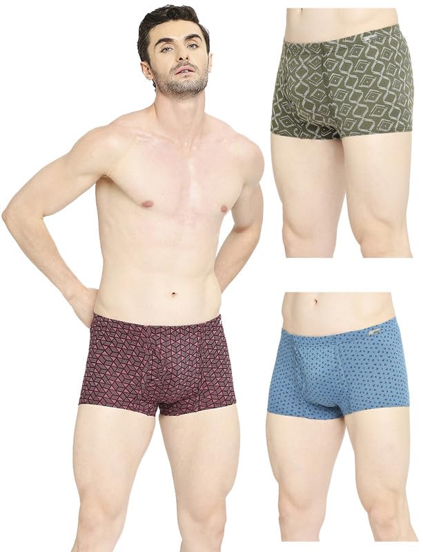 Men's Cotton Solid Trunks (Pack of 3) (Brando Printed Mini_Assorted-image-34