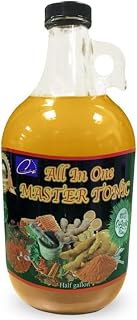 Fire Cider Master Tonic Wellness Shots | Herbal Tonic Apple Cider Vinegar Ginger Turmeric Honey | Gut Health Cleanse | Kosher Certified | Half Gallon/64oz Beverage