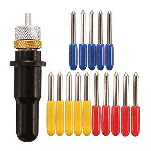 Holder + 15pcs 30 Degree 45 Degree 60 Degree Cutter Blade for