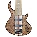 TARIO 7 String Electric Bass Guitar Burl poplar top Millettia Laurentii Okoume body Maple Fretboard