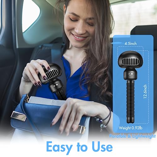 Stroller Fan Clip On Fan For Baby Stroller, Bladeless Portable Baby Fan For Stroller, Auto Oscillating 4000Mah Rechargeable Battery Operated Small Personal Fan For Car Seat Crib Bike Bed Travel Trip #TOP5