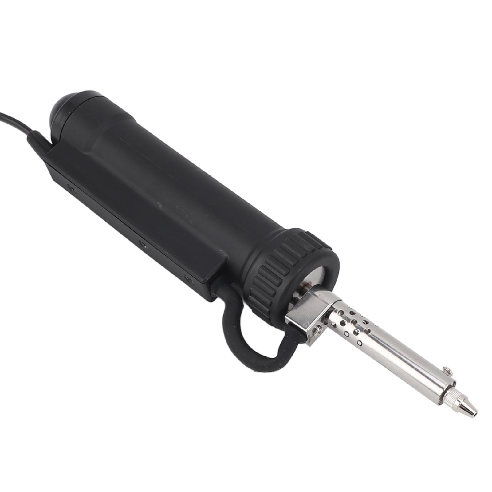 Bomba Desoldadora Eléctrica, Herramienta de Desoldar, Calentador de 30W, Potencia Electromagnética de 350W, Aluminio ABS para Reparación Electrónica y Soldadura (Enchufe europeo negro 220V)