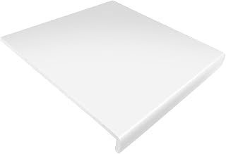 300mm White UPVC Window Board/Cill Cover 2.5m Long 9mm Thick Plastic Window Sill Capping