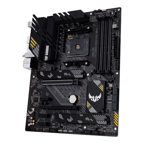 undefined ASUS TUF Gaming B550-PLUS WiFi II AMD AM4 (3rd Gen Ryzen™) ATX Motherboard (PCIe 4.0, 6, 2.5Gb LAN, BIOS Flashback, USB 3.2 2, Addressable 2 RGB Header and Aura Sync) の商品画像 1
