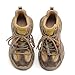 Drikler Women's Chunky Platform Comfort Wedge Walking Shoes Fashion Lace Up Casual Non-Slip Running Shoes Brown
