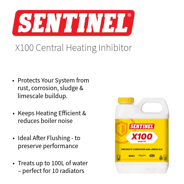 LavaTap, Sentinel X100 Central Heating Inhibitor, 1 Litre Radiator Inhibitor, Rust Prevention, Corrosion Protection - Image 3
