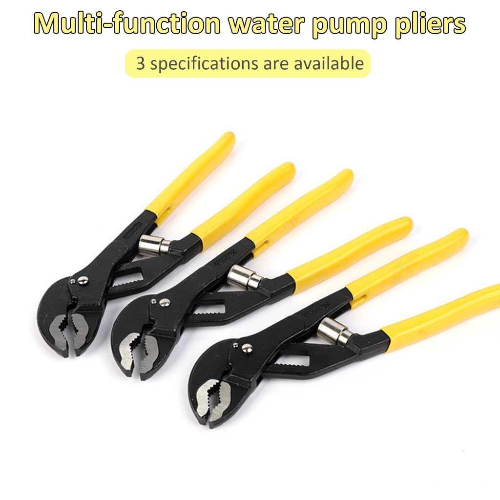 Water Pump Pliers 8/10/12inch Grooves Slip Joint Quick Adjustment Pliers