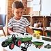 Peagprav Farm Toys Tractor with Trailer-16.5 Inches Tractor Playset 1/24 Scale Gripper Frontloader Spreader for Boys Kids Toddlers Age 3-7 Years Old