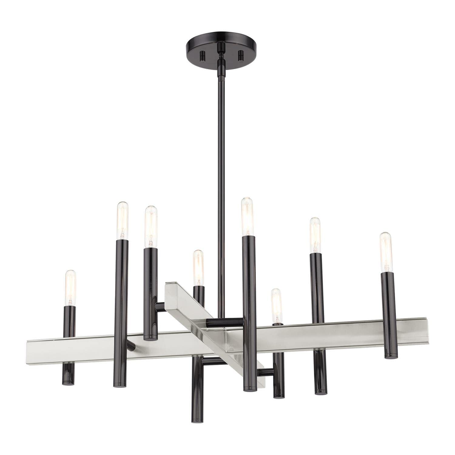 Livex Lighting 49348-46 Denmark Chandelier, Brushed Nickel