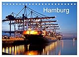  Hamburg (Tischkalender 2024 DIN A5 quer), CALVENDO Monatskalender: Der Kalender zeigt Highlights der Hamburger City mit Hafen, Landungsbrücken, HafenCity, Planten un Blomen, Hamburger Dom und Alster.