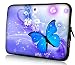 iColor 15" Laptop Handle Sleeve Bag Neoprene 14.5" 15.4" 15.6" inch Neoprene Netbook Computer Tablet PC Handle Case Carrying Cover Pouch Holder Protection-Blue Butterfly