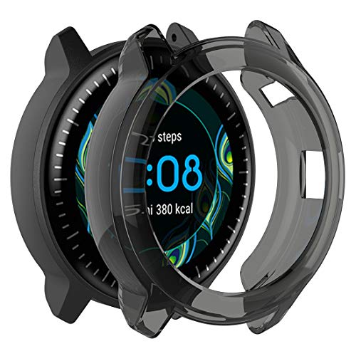Disscool Transparent Tpu Case For Garmin Vivoactive 3 Music, Soft Anti Drop Transparent Tpu Case Cover For Garmin Vivoactive 3 Music(Tpu Black) #TOP21