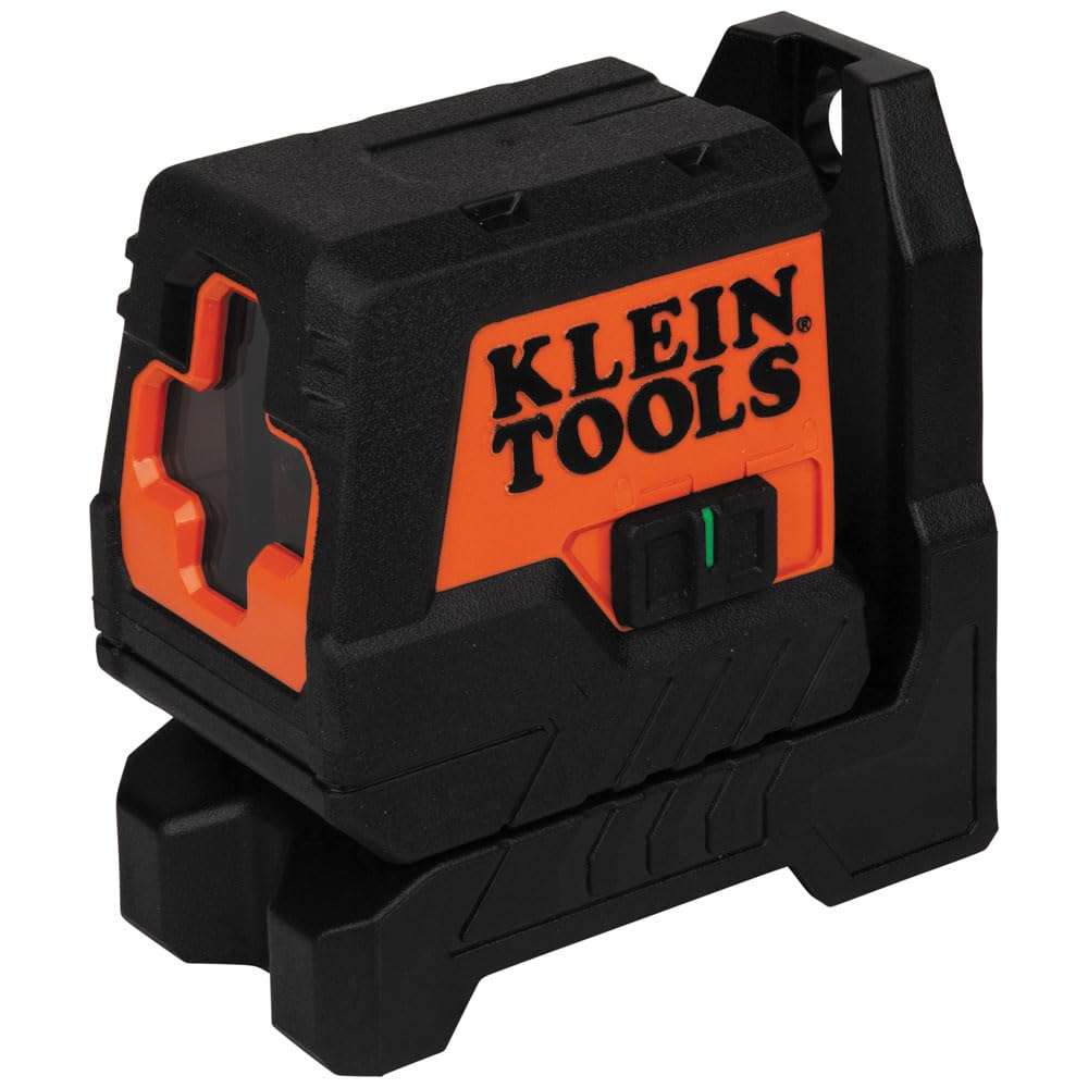 Klein Tools 93MCLG Self-Leveling Laser Level, Mini Cross-Line Level, Class 2, ≤ 1mW, Leveling Alignment Tool, Bright Green Horizontal and Vertical Lines