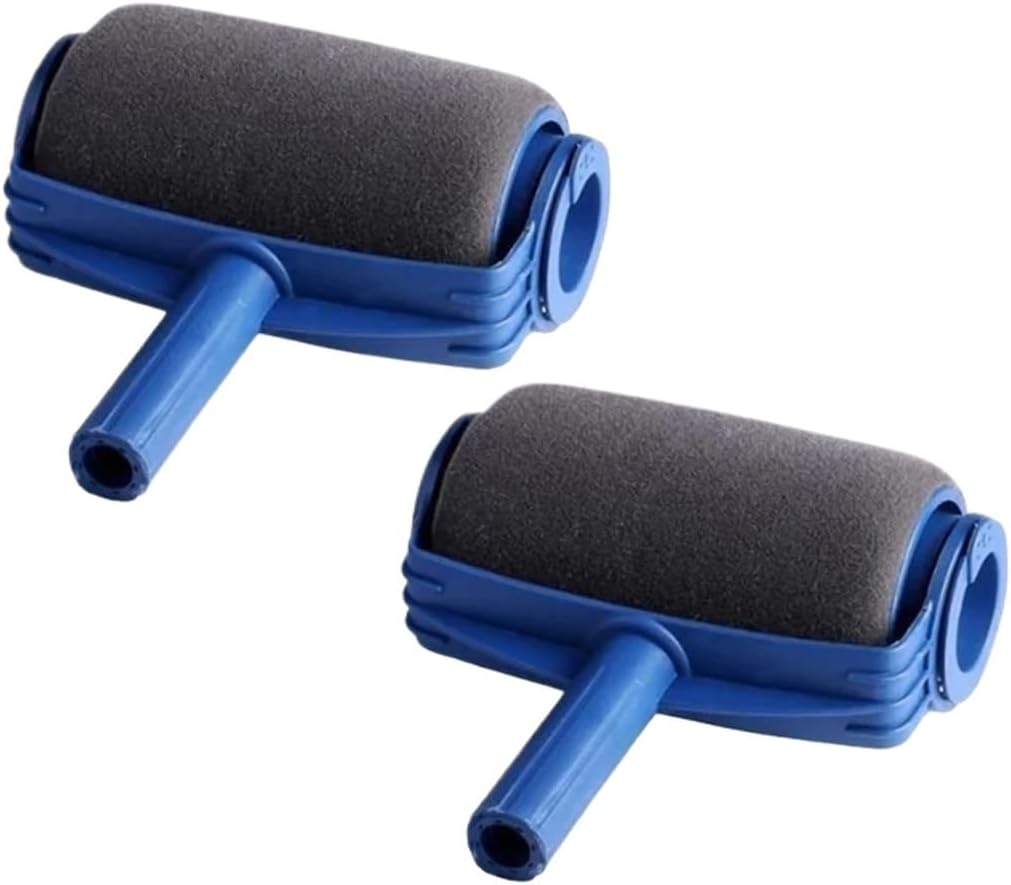 Paint Stick Roller PP and Sponge Edger Tool for Walls with Ergonomic Handle Convenient Brushes，Compatible for Household Tools(Single Roller-4PCS)