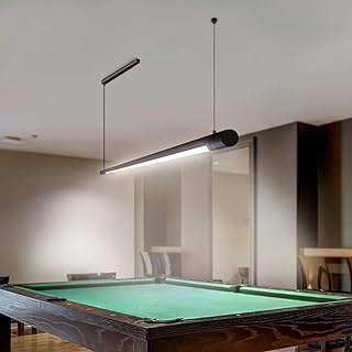 Professional LED Billiard & Pool Table Light, Non-Flickering & Evenly Distributed Light Source & Adjustable Height - Rotaflex, Bright White 5000K (52 inch)