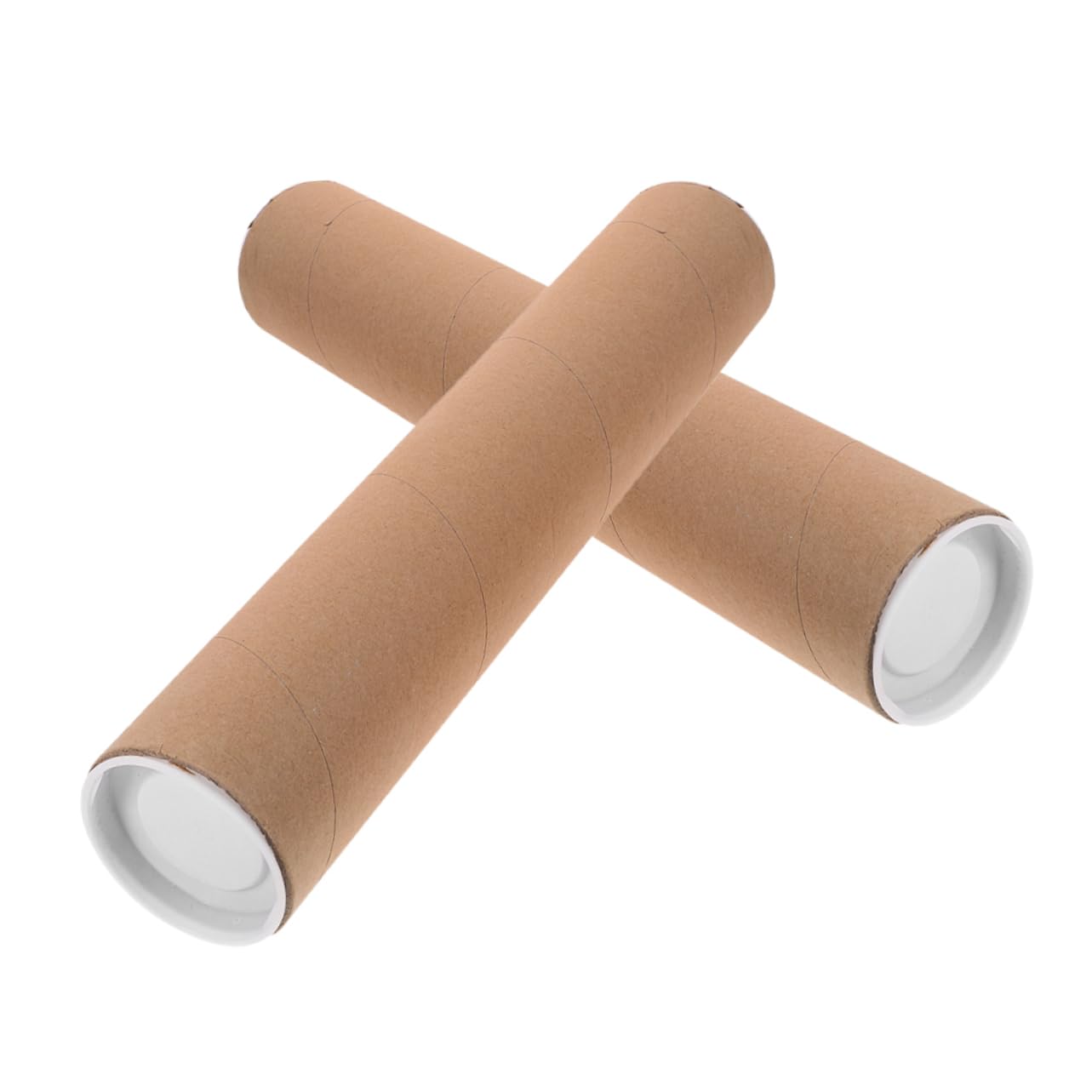 VILLCASE 2pcs Paper Tube Blueprint Carrying Tubes Tube Mailer Cardboard Tubes for Crafts Poster Mailing Tubes Poster Carrier Tube Cardboard Shipping Tubes Poster Mailer Tube Maps Tube Khaki