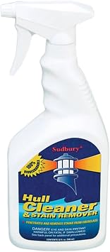 Sudbury Hull Cleaner and Stain Remover, Boat Cleaner for Stains and Rust, Essential Boat Accessories, 32 oz