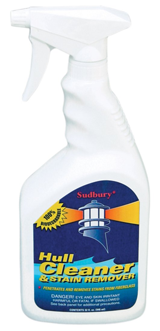 Sudbury Hull Cleaner and Stain Remover, Boat Cleaner for Stains and Rust, Essential Boat Accessories, 32 oz