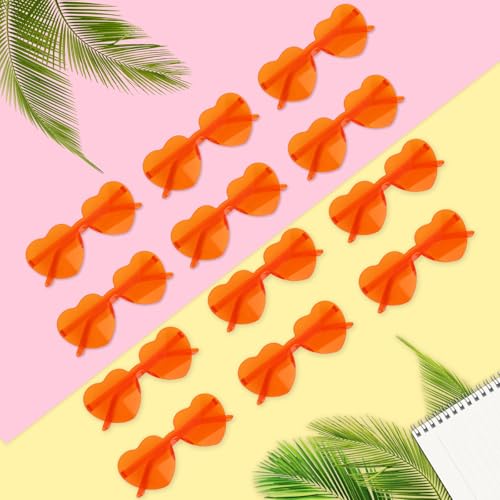 Image of Heart Sunglasses 12 /18 /24 Pcs Heart Shaped Glasses for Women Cute Funny Party Glasses Party Favors Accessories
