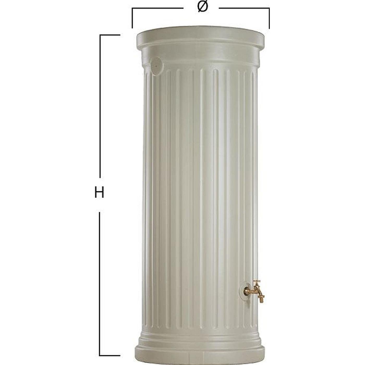 GARANTIA Colonne Romaine Recuperateur 330L Sable