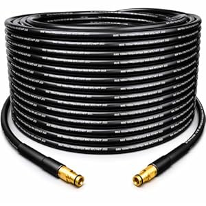 20M Hochdruckschlauch für Kärcher K2 K3 K4 K5 K6 K7, Hochdruckreiniger Schlauch Zubehör mit Click Quick Connect Stecksystem, Hochdruck Verlängerungsschlauch Ersatzteile für Kärcher Hochdruckreiniger