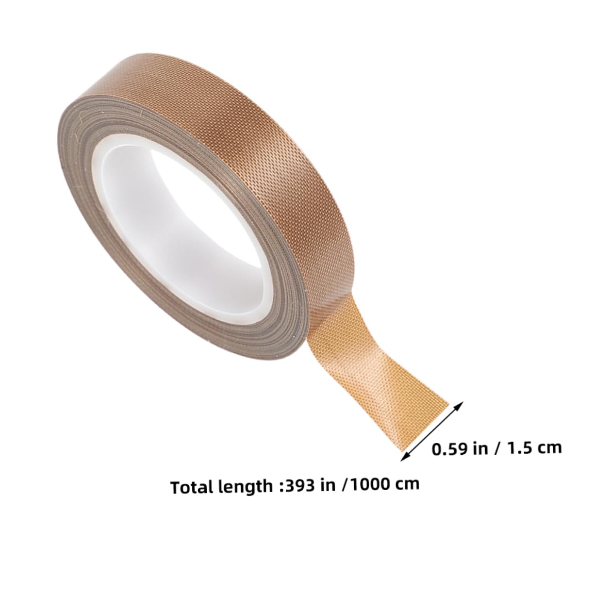 2 Rolls High Temperature PTFE Sealing Tape Each Thick Heat Insulation Tape for Vacuum Sealer Machine Wear Resistant Sealer for Packaging and Electronics