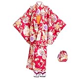 [KYOETSU] [キョウエツ] 着物セット CCM AB ガールズ 7点セット(着物、羽織、襦袢、帯、巾着、足袋、草履) フルセット 子供 女の子 着物 お正月 雛祭り キッズ ジュニア (05-Aa, 140)