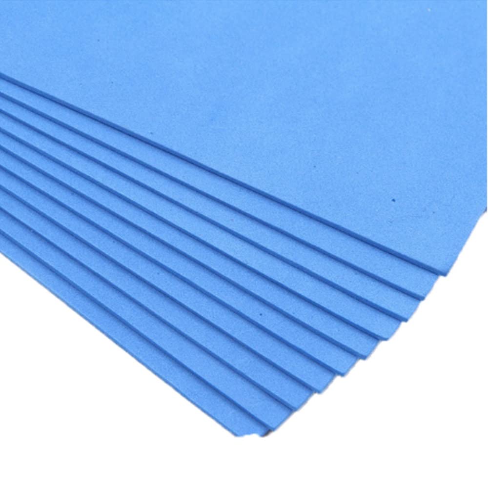 10 arkuszy z pianki EVA do rękodzieła dla dzieci 40x60 cm nietoksyczny papier gąbkowy(Blue)