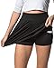 Produktbild Damen Rock mit Innenshorts und Handytasche - weicher Microfaser Stoff mit knitterfreien hohem Bund - schwarz M