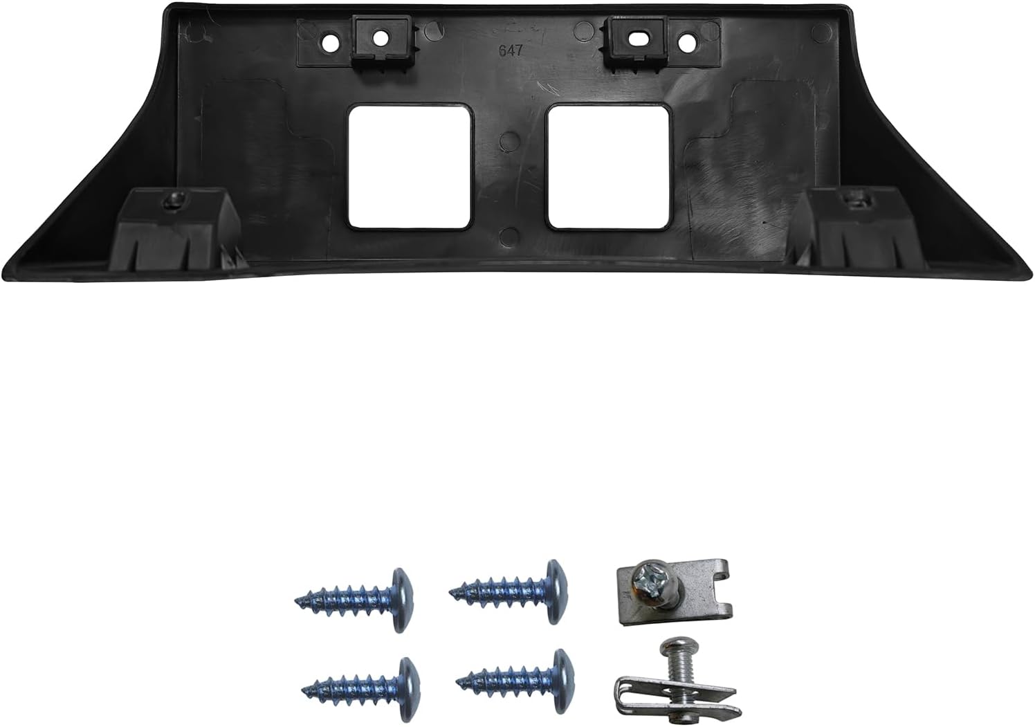 Front License Plate Frame Mounting Bracket Tag Holder Textured Black Fits for 2022 2023 2024 Nissan Frontier Replace 96210-9BU0A