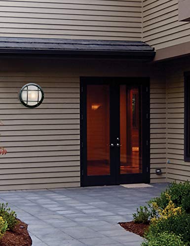 Trans Globe Lighting TG41505 BK Transitional One Bulkhead Outdoor-Post-Lights, 8-Inch, Black - Thumbnail 5