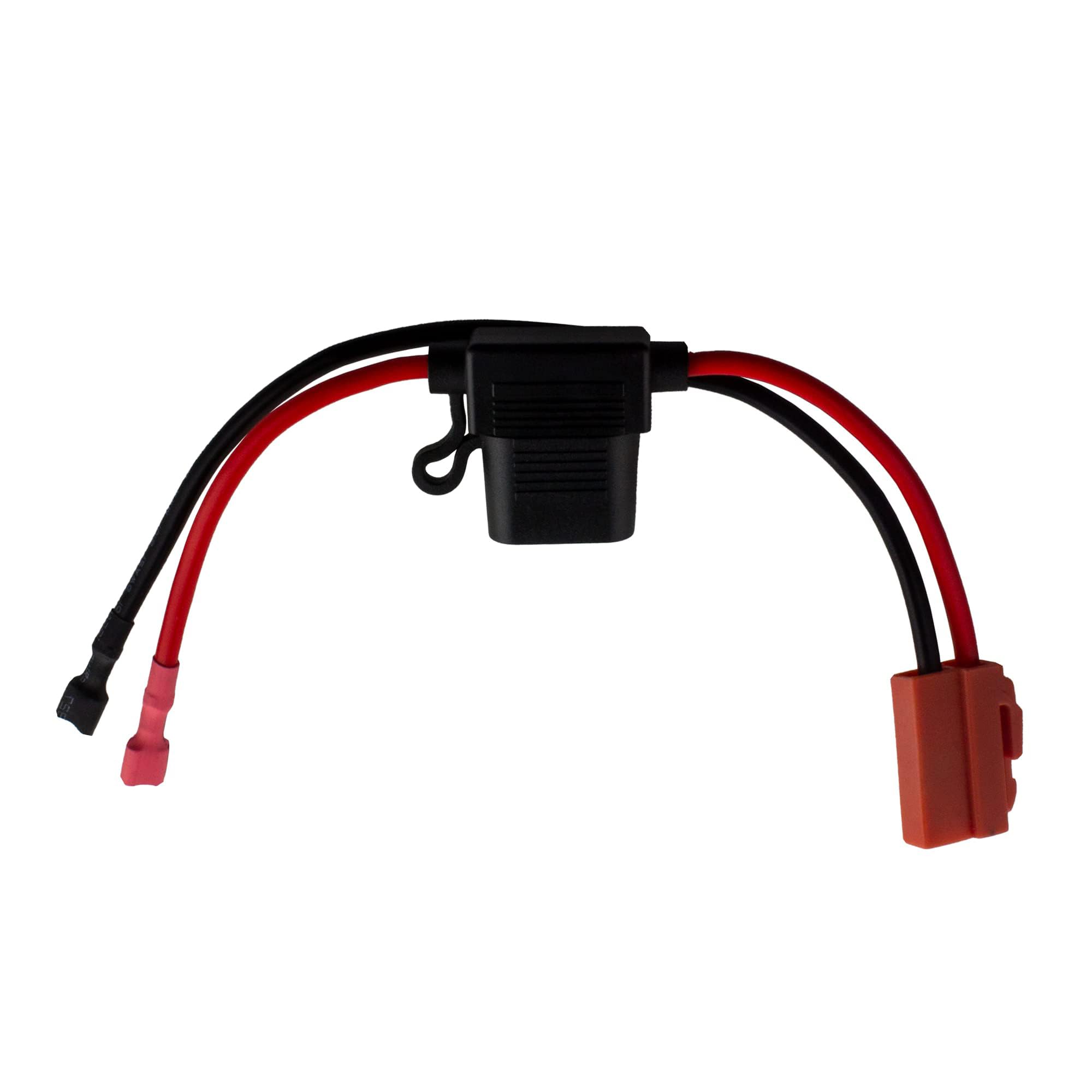 Aputoxz Wire Harness Connector Compatible with 12-Volt Ride On Vehicle with red 2 pins Connector Black - Image 3