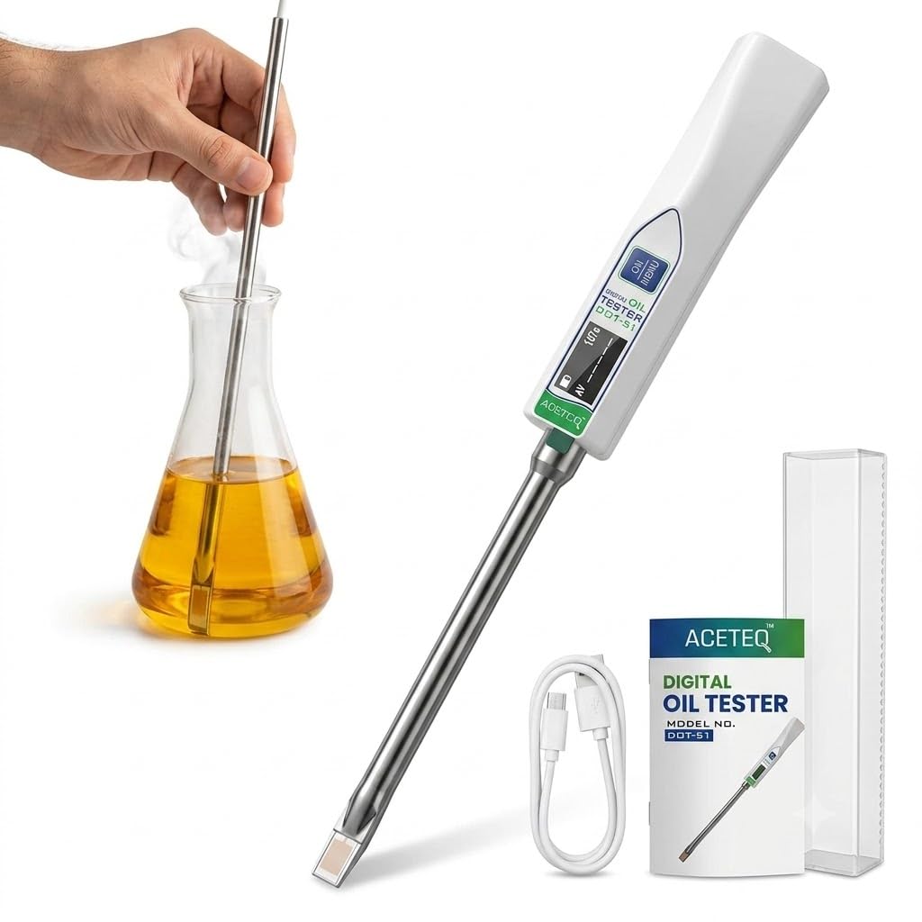 SKYKING DOT-51 Digital Cooking Oil Tester | TPM Meter, Acid Value (AV) & Temperature Tester | Frying Oil Quality Analyzer | Rechargeable Oil Quality Meter for Restaurants, Hotels, Commercial Kitchens-picture-12