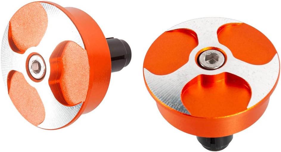 Motorcycle Frame Plugs/Insert Set Left and Right Frame End Caps for 1290 Super Duke R 2014-2018 for 1290 Super Adventure T/R/S 2015-2019 (Orange)