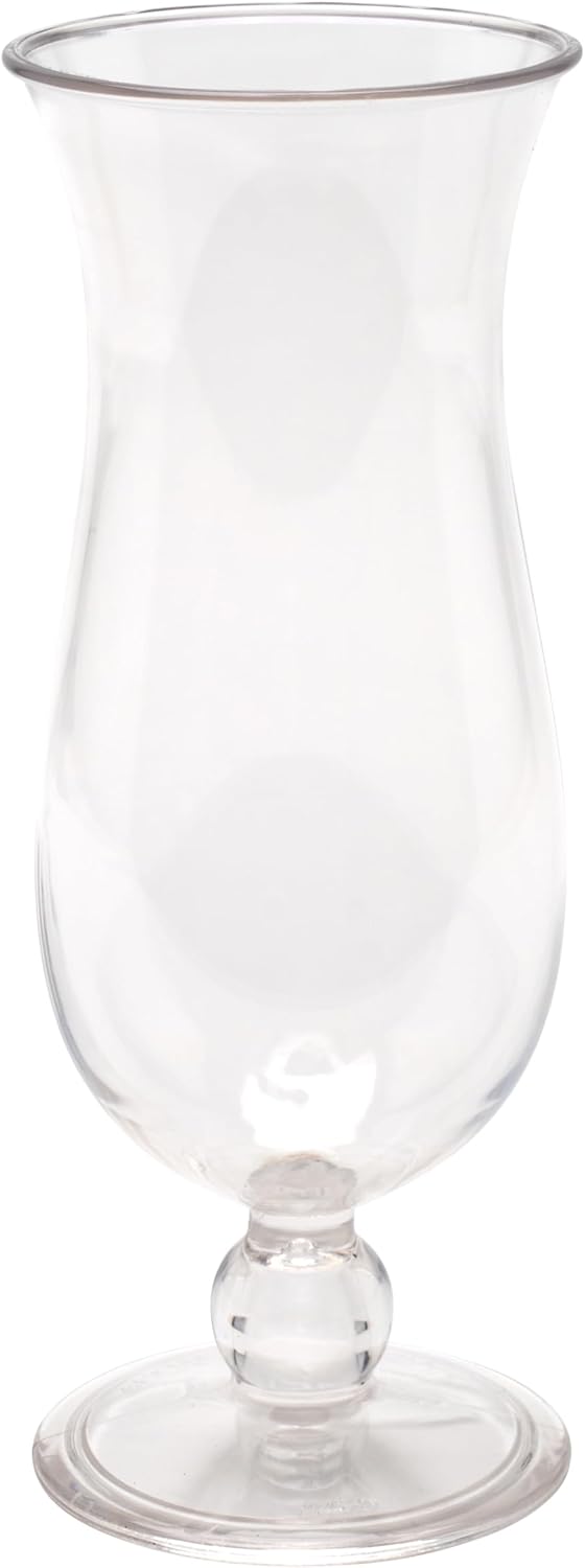 G.E.T. HUR-1-CL Carefree Shatterproof Cocktail/Hurricanes Glasses, 15 oz set of 12.