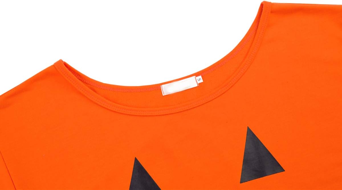 Dutebare Women Halloween Off Shoulder Sweatshirt Slouchy Witch Shirt Long Sleeve Pullover Tops - Image 3