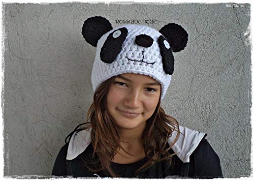 Crochet Panda Hat, Crochet Bear Hat, Kids Hat2