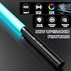 Pack de 2 espadas de luz para duelo, 2 en 1 RGB, sonido FX | Empuñadura de metal premium de 30 pulgadas, hoja resistente, carga USB-C, efectos de choque, gran regalo para niños, adolescentes y adultos 6