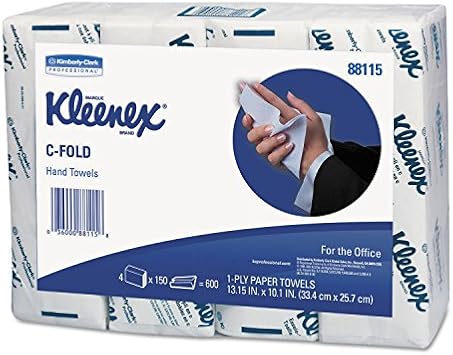 C-Fold Paper Towels, 10 1/8 x 13 3/20, White, 150/Pack, 16/Carton