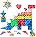 Theefun Magnetische Bausteine, 58 Teile Magnetspielzeug Magnetbausteine Magnete Kinder Magnetspiele Kinderspielzeug Magnetic Puzzle Ideales Spielzeug ab 3 4 5 6 7 8Jahre Junge