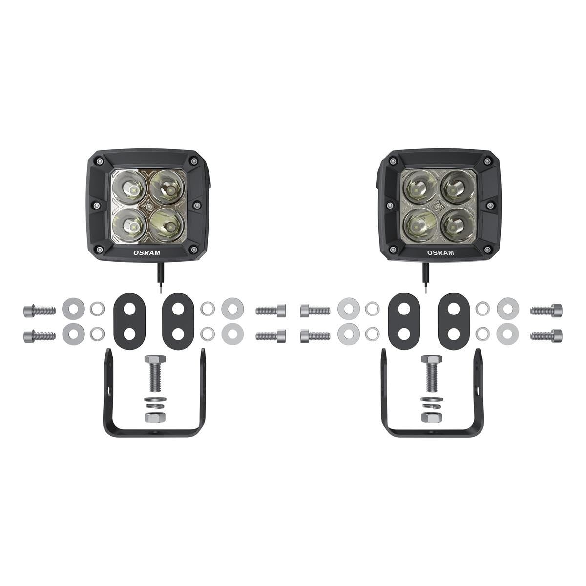OSRAM Cube VX80-SP, Dodatkowe światła drogowe, off-road, Lampy robocze LED, 12/24 V, 6000 K, 2 lampy