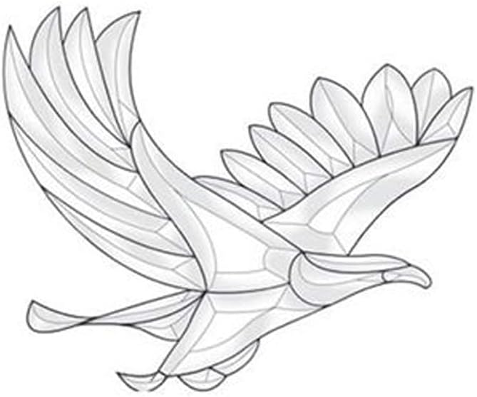 11x 9-1/8 Exquisite Stained Glass Eagle Bevel Cluster