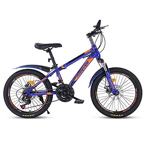 Wmmner Bicicletas para Niños de 20'', Bicicletas de Montaña de 21 Velocidades para Niños, Regalos de Cumpleaños para Estudiantes de Primaria, para Niños de 8 a 14 Años/Naranja/Style2