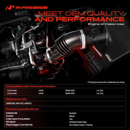 A-Premium 15865168 Engine Air Cleaner Intake Hose Tube with 1 Clamp by A-Premium - Used condition - Image 2