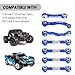Hobbypark Metal Turnbuckle Aluminum Camber Links Toe Links with Rod Ends Steering Linkage Set for Traxxas 1/18 LaTrax Teton Upgrades Desert Prerunner, Replace 7636 (Navy Blue)