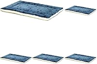 Vista 5 de Cama reversible para mascota, diseño en lana para perro o gato , Azul